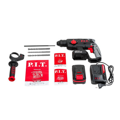 Перфоратор аккумуляторный, 20В, 22 мм, 1,8 Дж, 0-1350 об/мин, 0-4700 уд/мин, 1 АКБ, ЗУ, кейс