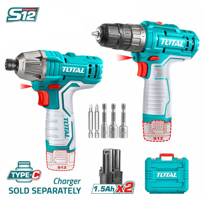 Набор аккумуляторного инструмента TOTAL TOSLI240586