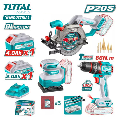 Набор аккумуляторного инструмента TOTAL TOSLI241193