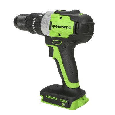 Дрель-шуруповерт ударная аккумуляторная Greenworks 24V GD24DD60 (без АКБ и ЗУ) 60Нм