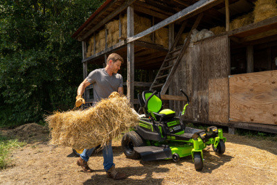 Райдер с нулевым радиусом разворота Greenworks 82V GC82ZT107 (без АКБ и ЗУ) 107 см