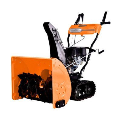 Снегоуборщик бензиновый MAXPILER, 13 л.с., бак 3,6 л, запуск от сети 220 В, шир.захв. 61см, выс.захв. 51см, фара, обогрев рук, двигатель LONCIN, безвоздушное колесо.