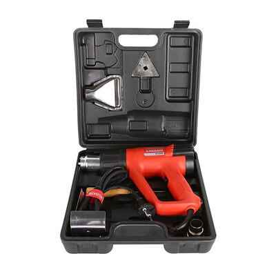 Фен строительный 2000 Вт,ЖК-Индикатор температуры, 6 шт. насадок в комплекте