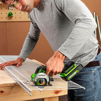 Углошлифовальная машина аккумуляторная Greenworks GD24UCS 24V (без АКБ и ЗУ) б/щет 76 мм