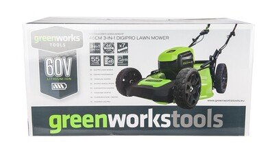 Газонокосилка аккумуляторная Greenworks 60V GD60LM46HP (без АКБ и ЗУ) 46 см
