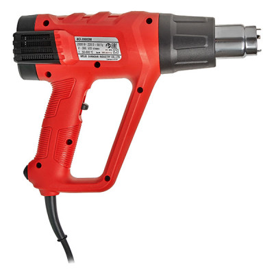 Фен строительный 2000 Вт,ЖК-Индикатор температуры, 6 шт. насадок в комплекте