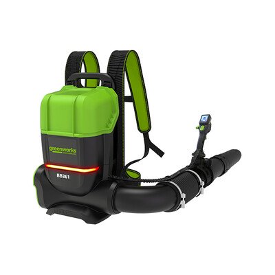 Воздуходув аккумуляторный ранцевый Greenworks 82V GD82BP2, бесщеточный, без АКБ и ЗУ