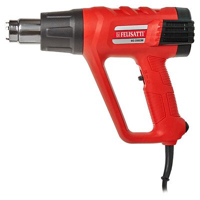 Фен строительный 2000 Вт,ЖК-Индикатор температуры, 6 шт. насадок в комплекте