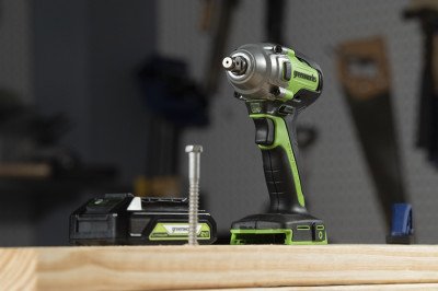 Гайковерт ударный аккумуляторный Greenworks 24V GD24IW400 (без АКБ и ЗУ) 400Нм