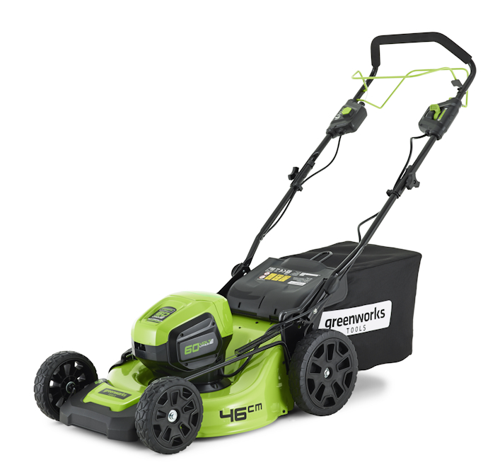 Газонокосилка аккумуляторная Greenworks 60V GD60LM46SPK4 (1хАКБ 4Ач и ЗУ) 46см самоходная