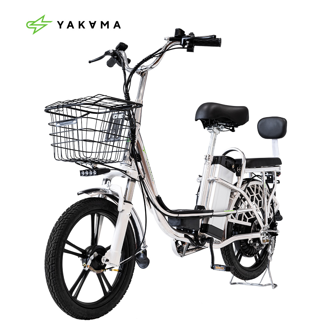 Электровелосипед Yakama S1 СЕРЕБРИСТЫЙ