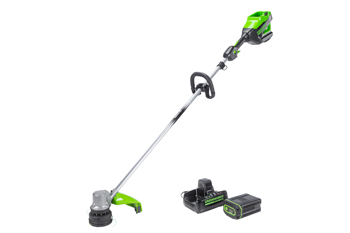 Триммер аккумуляторный Greenworks 82V GD82LTK5 (1хАКБ 5 Ач и ЗУ) 40 см