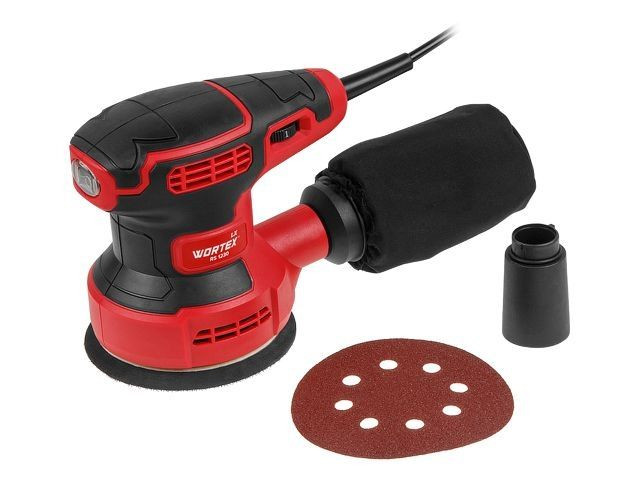 Эксцентриковая шлифмашина WORTEX LX RS 1230 в кор. 280 Вт, 125 мм, 6000-13000 об/мин (Амплитуда колебаний, мм: 2, масса, кг: 1,43,)